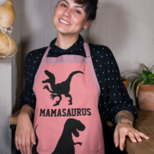 MOM MAMASAURUS KITCHEN APRON SCHORT