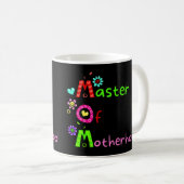 MOM MEESTER VAN DE MOEDERSCHAP grappige moederdag Koffiemok (Voorkant rechts)