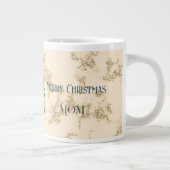 Mom Merry Christmas Blue Candles Specialty Mok (Rechts)