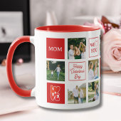 Mom Messages Custom Photo Collage Valentine's Day Mok