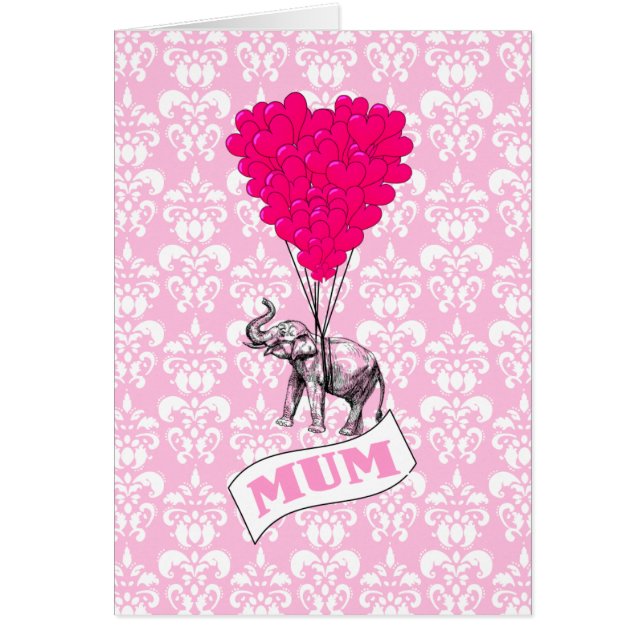 Mom met roze olifant (Voorkant)