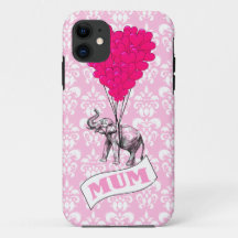 Mom met roze olifant