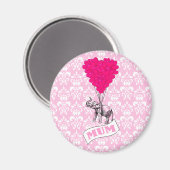 Mom met roze olifant magneet (Voorkant / Achterkant)