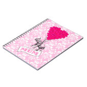 Mom met roze olifant notitieboek (Linkerzijde)