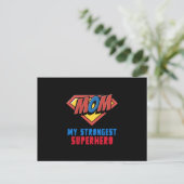 MOM Mijn sterkste superheld Briefkaart (Staand voorkant)