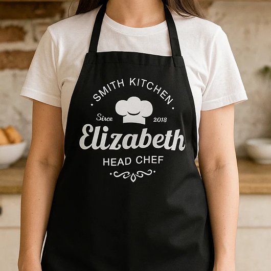 Mom & Mini Chef Personalized Apron Set Schort