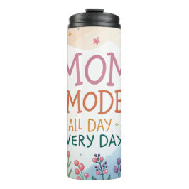 Mom Mode De hele dag Alledaagse Bloemen Moederdag  Thermosbeker