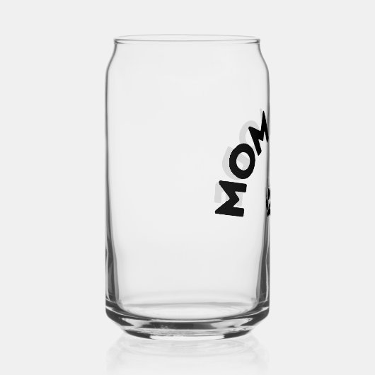 Mom Mode Glas met Paw Print Design (Rechts)