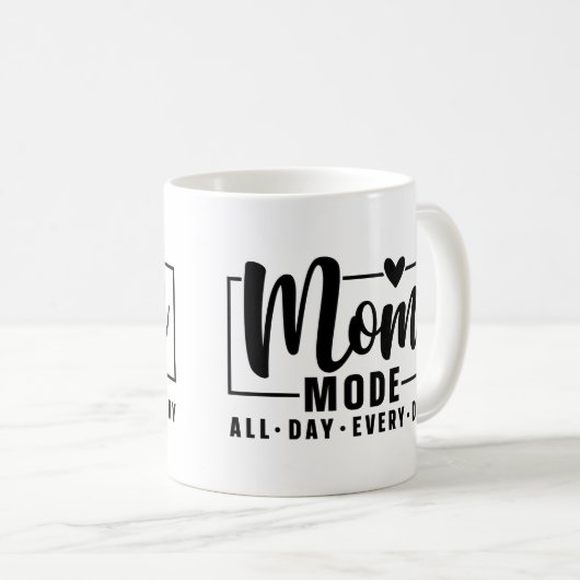 Mom mode koffie mok Moederdag cadeau (Voorkant rechts)
