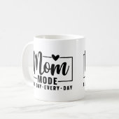 Mom mode koffie mok Moederdag cadeau (Voorkant links)
