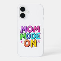 Mom Modus Aan Kleurrijke Pret Vet Typografie iPhon