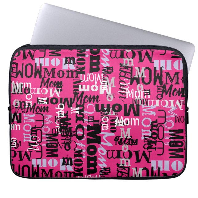 MOM MOEDER Moederdag Cadeaus Aangepaste computerla Laptop Sleeve (Voorkant)