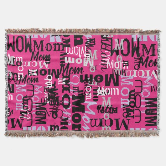 MOM MOEDER Moederdag Cadeauschroefdraad Blanket Deken (Voorkant)