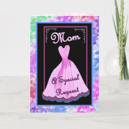 MOM - Moeder van de Bruid Uitnodiging - ROZE Jurk