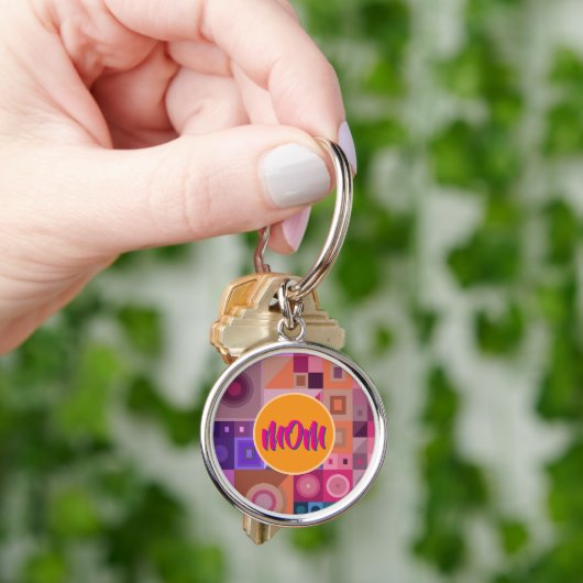 MOM, MOEDER, VROUWEN, GROTE DAG, GIFT SILVER PLAAT SLEUTELHANGER (Hand)