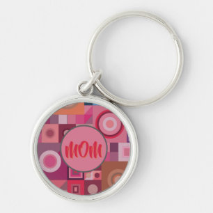MOM, MOEDER, VROUWEN, GROTE DAG, GIFT SILVER PLAAT SLEUTELHANGER