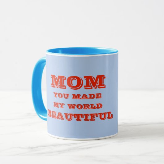 MOM, MOEDER, VROUWEN HOUDEN VAN GIFT BIRTHDAY MOK (Voorkant links)