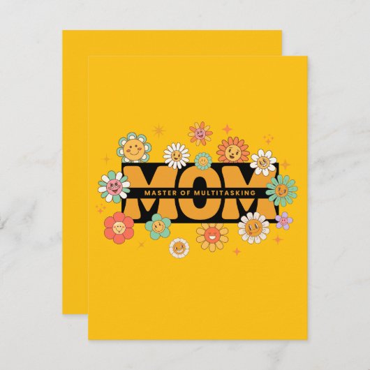 MOM : Moederdag Collectie 3 Feestdagenkaart (Voorkant / Achterkant)