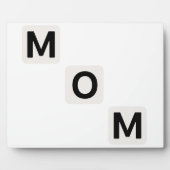 Mom Moederdag foto collage plaque Fotoplaat (Voorkant)