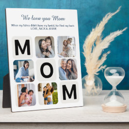 Mom Moederdag foto collage plaque Fotoplaat