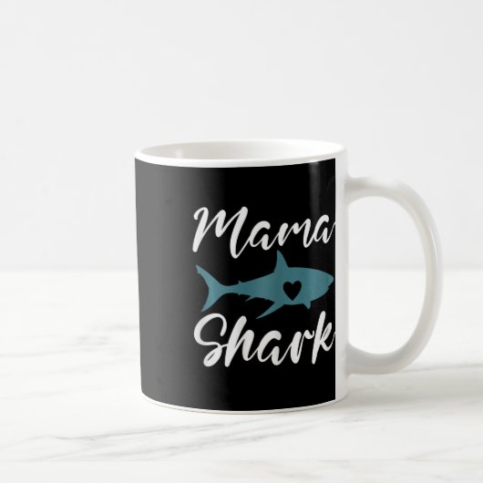 Mom Moederdag Funny Mama Shark Koffiemok (Rechts)