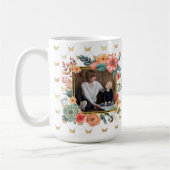 MOM Moederdag Gift Floral Foto gepersonaliseerd Koffiemok (Links)