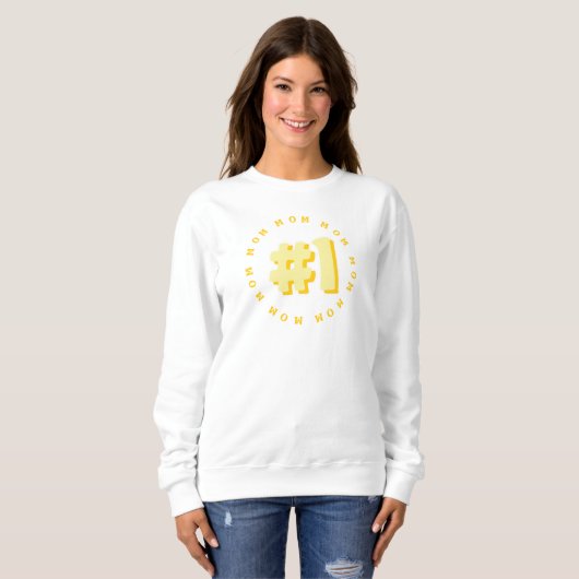 MOM Moederdag Gift Modern Sweatshirt (Voorkant volledig)