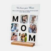 Mom Moederdag Photo Collage Acryl Teken Acryl Bord (Hoek)