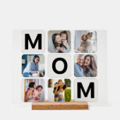 Mom Moederdag Photo Collage Acryl Teken Bord (Voorkant)