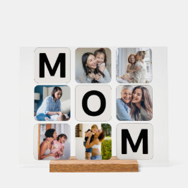 Mom Moederdag Photo Collage Acryl Teken Bord