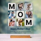 Mom Moederdag Photo Collage Acryl Teken Bord (Neutraal)