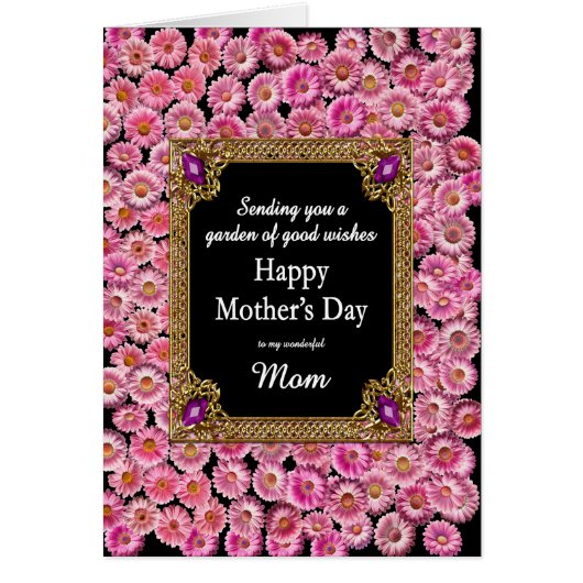 Mom Moederdag Pink Daisies (Voorkant)