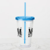 MOM (moet mij gehoorzamen) Gezegde Acryl Drinkbeker (Rechts)