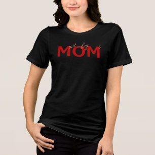 MOM (moet mij gehoorzamen) zeggen Rood Tri-Blend Shirt