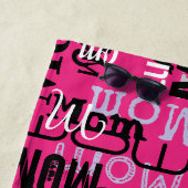 MOM MOTHER Moederdag Gift Beach Swimmelhanddoek Strandlaken (In situ)