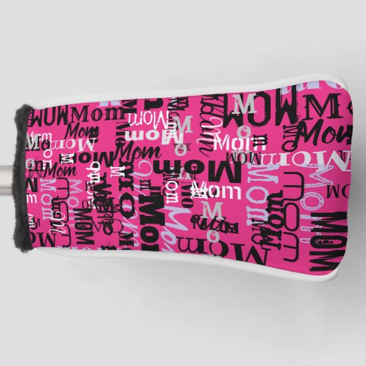 MOM MOTHER Moederdag Gift Golf Custom Sports Golfheadcover (Voorkant)