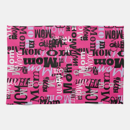 MOM MOTHER Moederdag Gift New MMammen Kitchen Theedoek (Horizontaal)