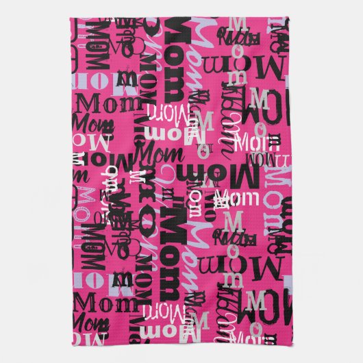 MOM MOTHER Moederdag Gift New MMammen Kitchen Theedoek (Verticaal)