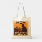 Mom My Favorite Adventure Tote Bag (Achterkant)