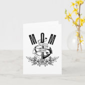 Mom, My Forever Anchor - Nautische Bloemen Moeder Kaart (Gele Bloem)