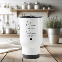 Mom Nana EST Jaar gepersonaliseerde minimalist