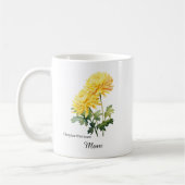 Mom November Birth Flower Chrysanthemum Koffiemok (Links)