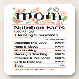 MOM Nutrition Facts Moederdag Bier Onderzetter