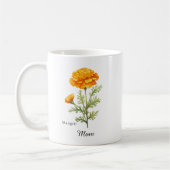 Mom October Birth Flower Marigold Koffiemok (Links)