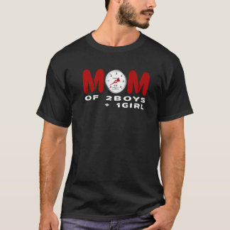 Mom Of 2boys + 1girl No Gas Zero Needle No Pressur T-shirt