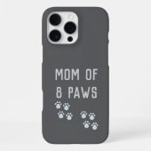 Mom of 8 paws iPhone hoesje (Achterkant)