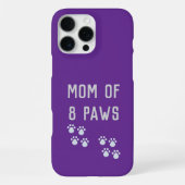 Mom of 8 paws iPhone hoesje (Achterkant)