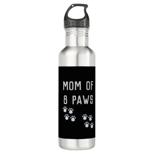 Mom of 8 paws waterfles  (Voorkant)