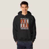 Mom Of A Warrior Support Squad Leukemia Awareness Hoodie (Voorkant volledig)