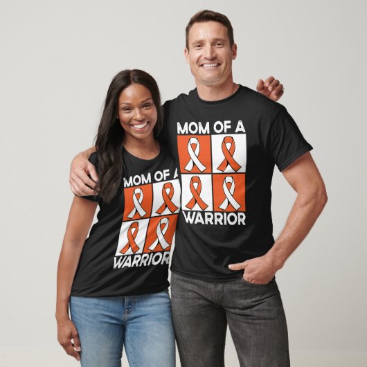Mom Of A Warrior Support Squad Leukemia Awareness T-shirt (Unisex)